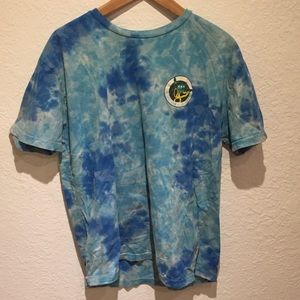 Blue tie dye logo Neff shirt